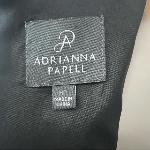 Adrianna Papell Black and White Dress Size 8P - Picture 5 of 6